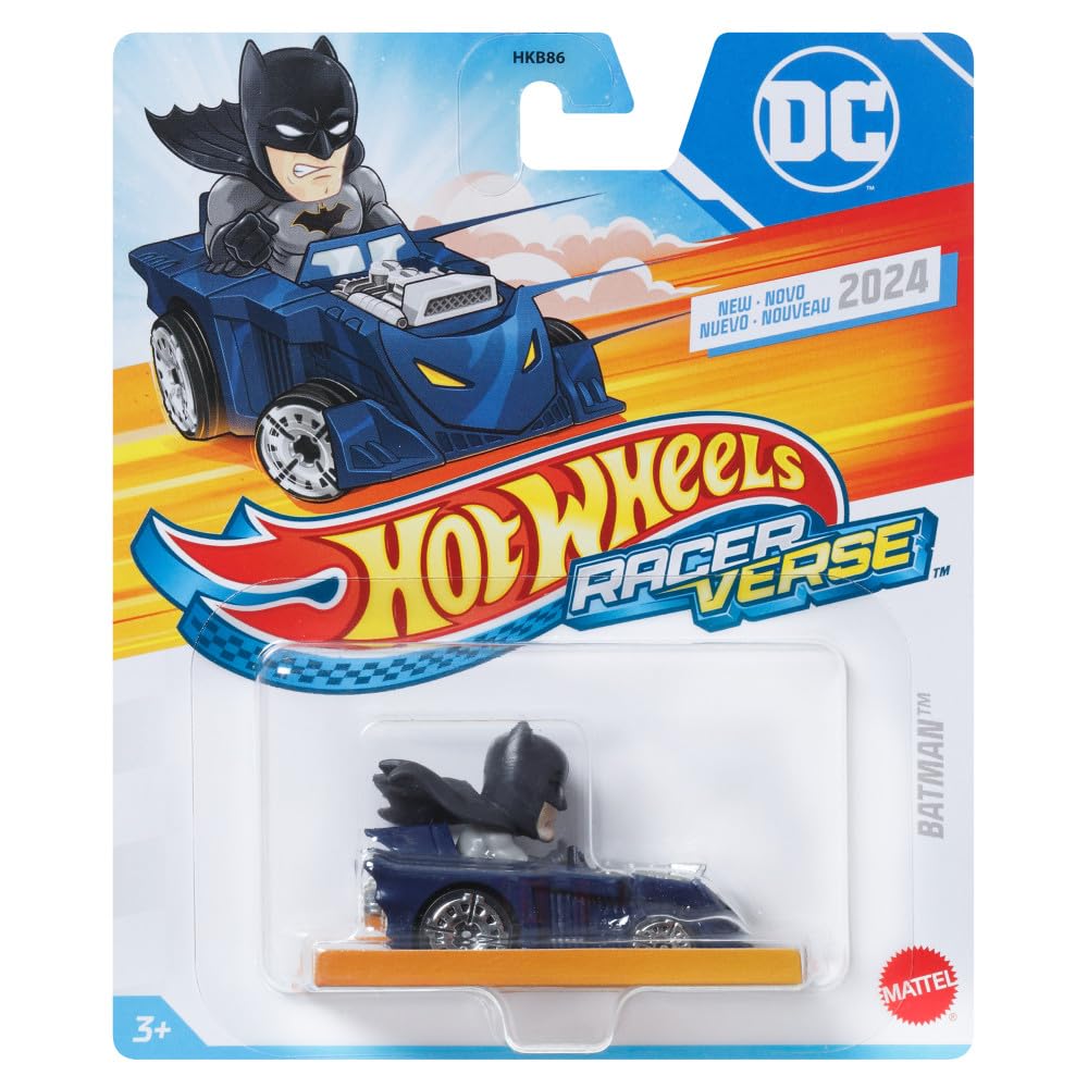 Amazon.com: Hot Wheels RacerVerse Batman in Batmobile 1:64